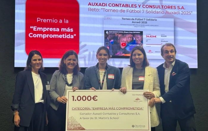 Auxadi Saint Martin's School Migranodearena Empresa más comprometida